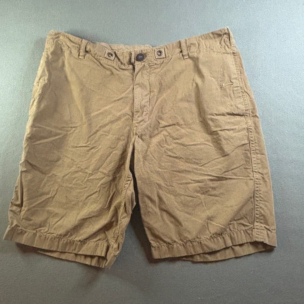 VTG Y2K J. Crew Mens 38w Tan Ripstop Cotton Cargo Utility Shorts Gorpcore